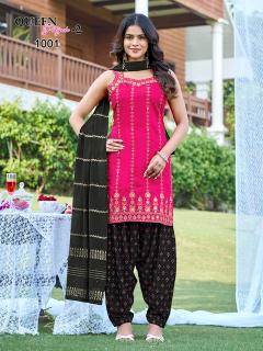 Mukesh queen patiyala 2 kurtis fabric wholesale